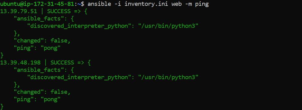 Ansible AWS screenshot 3