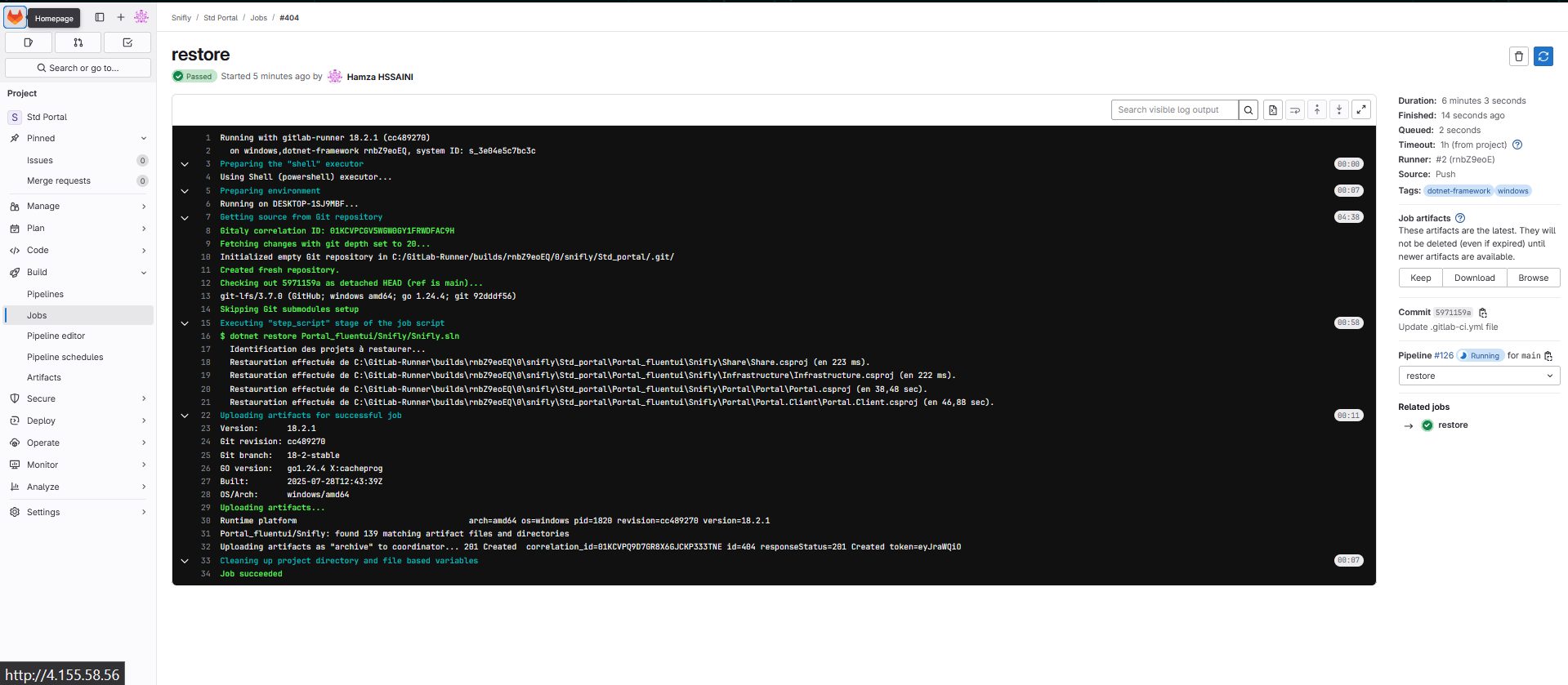 Microservices CI/CD screenshot 5