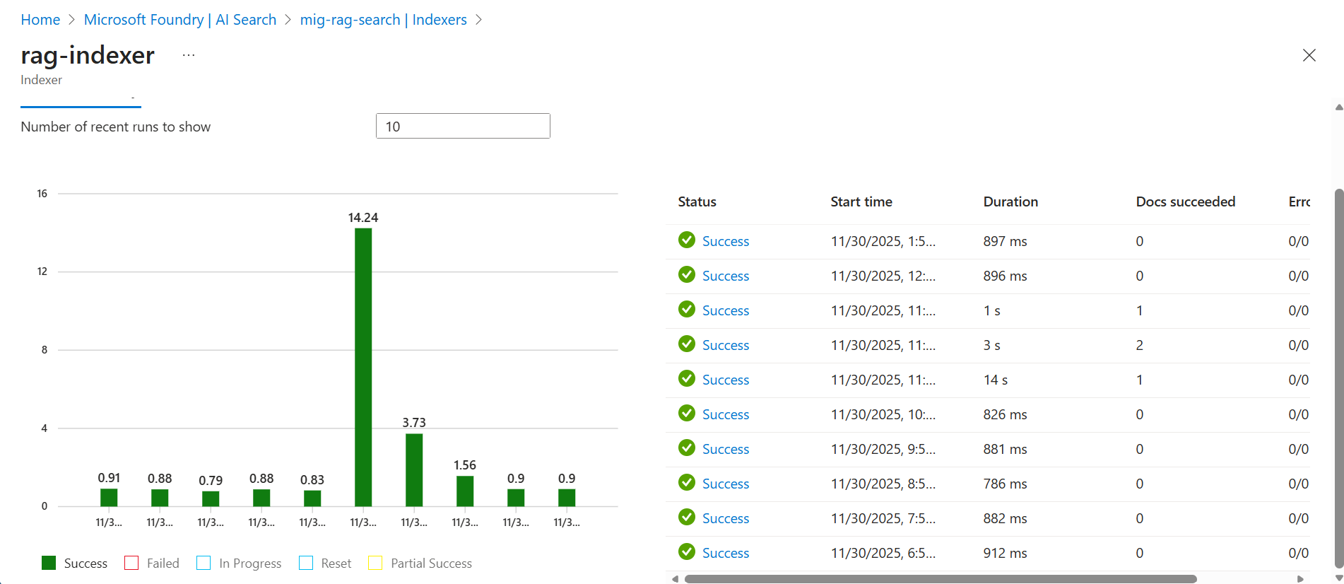 Azure RAG screenshot 2